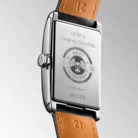 Montre Longines Dolcevita Cadran Argenté "flinqué" Bracelet Alligator