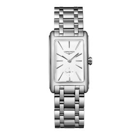Montre Longines Dolcevita Cadran Blanc mat Bracelet Acier