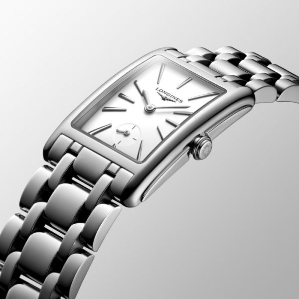 Montre Longines Dolcevita Cadran Blanc mat Bracelet Acier