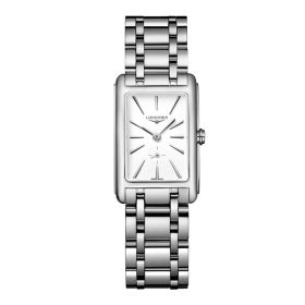 Montre Longines Dolcevita Cadran Blanc mat Bracelet Acier