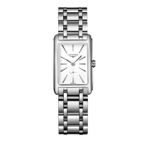 Montre Longines Dolcevita Cadran Blanc mat Bracelet Acier