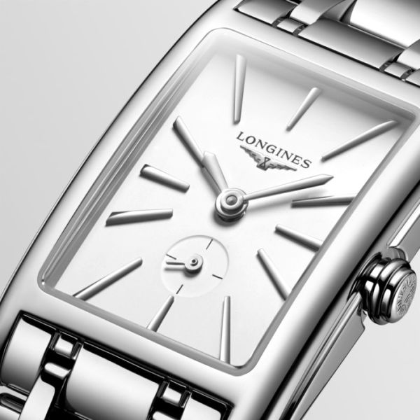 Montre Longines Dolcevita Cadran Blanc mat Bracelet Acier