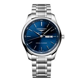 Montre Longines Master Collection Cadran Bleu soleillé Bracelet Acier