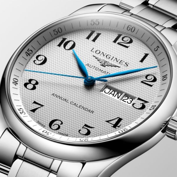Montre Longines Master Collection Cadran Argenté "grain d'orge" Bracelet Acier