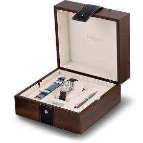 Montre Longines Sector Dial Cadran Argenté Bracelet cuir