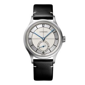 Montre Longines Sector Dial Cadran Argenté Bracelet cuir