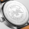 Montre Longines Sector Dial Cadran Argenté Bracelet cuir