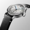 Montre Longines Sector Dial Cadran Argenté Bracelet cuir