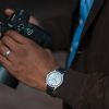Montre Longines Sector Dial Cadran Argenté Bracelet cuir