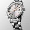 Montre Conquest Classic Cadran Argenté "soleil" Bracelet Acier