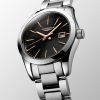 Montre Conquest Classic Cadran Noir Bracelet Acier