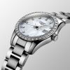 Montre Conquest Classic Cadran Nacre blanche Bracelet Acier