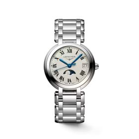 Montre Longines Primaluna Moonphase Cadran Argenté Bracelet Acier
