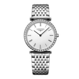 Montre La Grande Classique De Longines Cadran Blanc Bracelet Acier