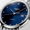 Montre Longines Elegant Collection Cadran Bleu soleillé Bracelet Acier
