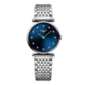 Montre La Grande Classique De Longines Cadran Bleu soleillé Bracelet Acier