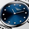 Montre La Grande Classique De Longines Cadran Bleu soleillé Bracelet Acier