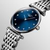 Montre La Grande Classique De Longines Cadran Bleu soleillé Bracelet Acier