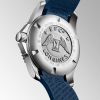 Montre Hydroconquest Cadran Bleu soleillé Bracelet caoutchouc