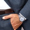 Montre Longines Master Collection Cadran Argenté "grain d'orge" Bracelet Acier