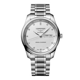 Montre Longines Master Collection Cadran Argenté "grain d'orge" Bracelet Acier