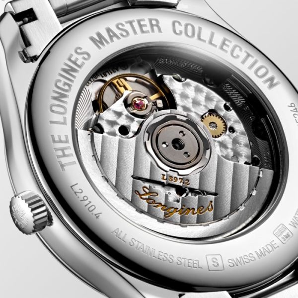 Montre Longines Master Collection Cadran Argenté "grain d'orge" Bracelet Acier