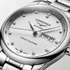 Montre Longines Master Collection Cadran Argenté "grain d'orge" Bracelet Acier