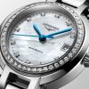 Montre Longines Primaluna Cadran Nacre blanche Bracelet Acier