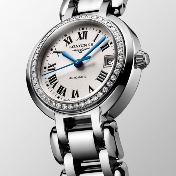 Montre Longines Primaluna Cadran Argenté Bracelet Acier