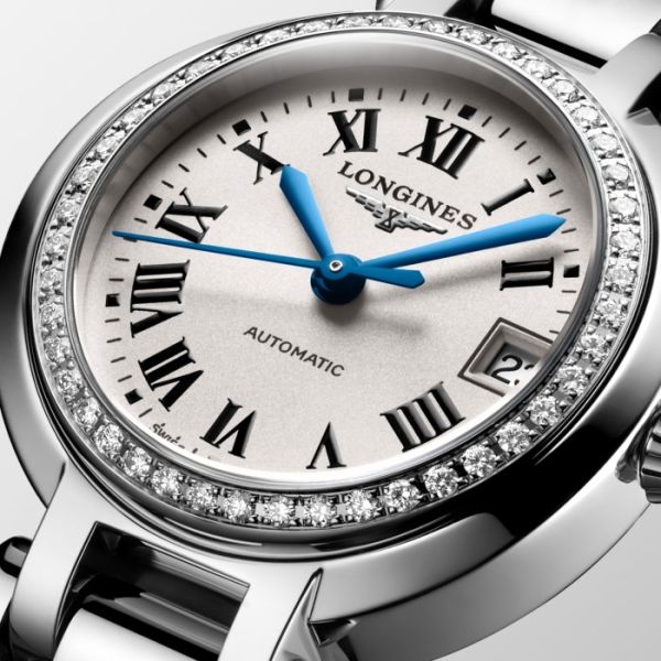 Montre Longines Primaluna Cadran Argenté Bracelet Acier