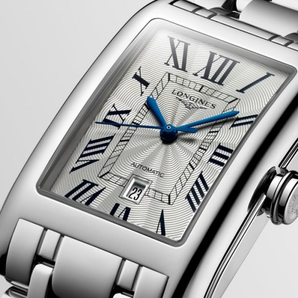Montre Longines Dolcevita Cadran Argenté "flinqué" Bracelet Acier