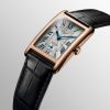 Montre Longines Dolcevita Cadran Argenté "flinqué" Bracelet Alligator