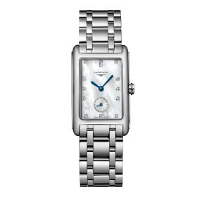 Montre Longines Dolcevita Cadran Nacre blanche Bracelet Acier