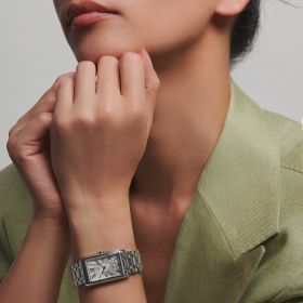 Montre Longines Dolcevita Cadran Argenté "flinqué" Bracelet Acier