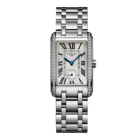 Montre Longines Dolcevita Cadran Argenté "flinqué" Bracelet Acier