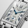 Montre Longines Dolcevita Cadran Argenté "flinqué" Bracelet Acier