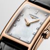 Montre Longines Dolcevita Cadran Nacre blanche Bracelet Alligator
