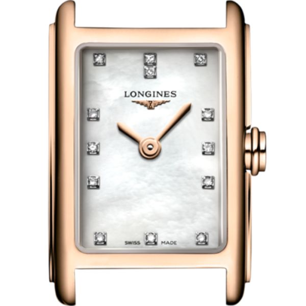 Montre Longines Dolcevita Cadran Nacre blanche Bracelet Alligator