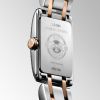 Montre Longines Dolcevita Cadran Argenté "flinqué" Bracelet acier Coiffe Or Rose