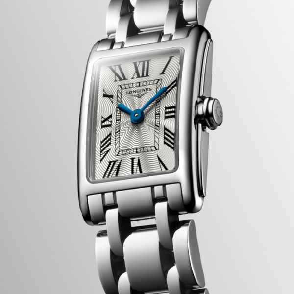 Montre Longines Dolcevita Cadran Argenté "flinqué" Bracelet Acier