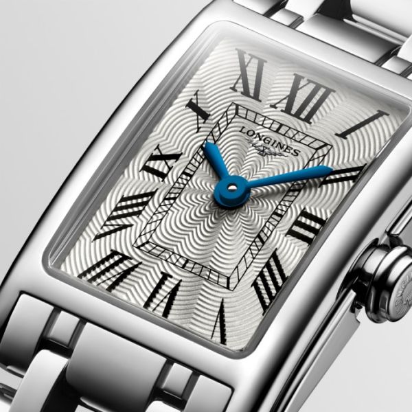 Montre Longines Dolcevita Cadran Argenté "flinqué" Bracelet Acier