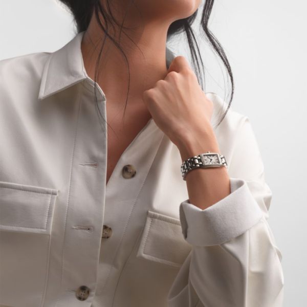 Montre Longines Dolcevita Cadran Argenté "flinqué" Bracelet Acier