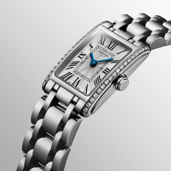 Montre Longines Dolcevita Cadran Argenté "flinqué" Bracelet Acier