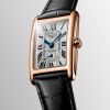 Montre Longines Dolcevita Cadran Argenté "flinqué" Bracelet Alligator