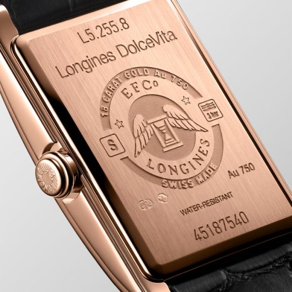 Montre Longines Dolcevita Cadran Argenté "flinqué" Bracelet Alligator