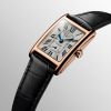 Montre Longines Dolcevita Cadran Argenté "flinqué" Bracelet Alligator