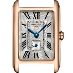 Montre Longines Dolcevita Cadran Argenté "flinqué" Bracelet Alligator