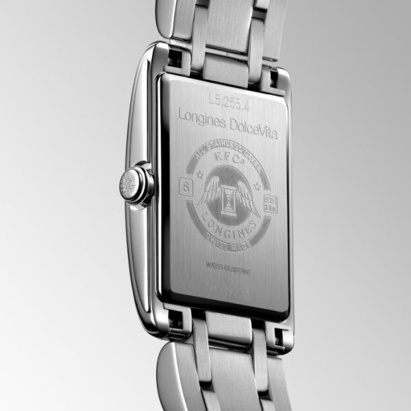 Montre Longines Dolcevita Cadran Nacre blanche Bracelet Acier