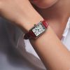 Montre Longines Dolcevita Cadran Argenté "flinqué" Bracelet Alligator