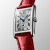 Montre Longines Dolcevita Cadran Argenté "flinqué" Bracelet Alligator